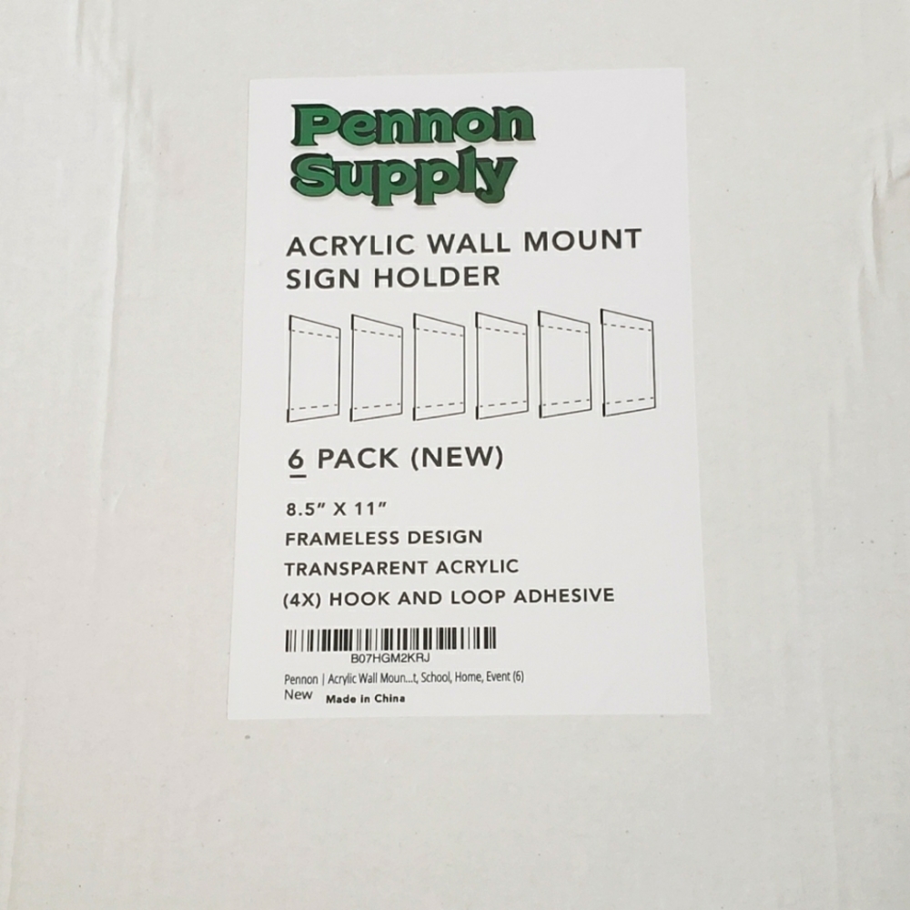Pennon Acrylic Wall Sign Holder